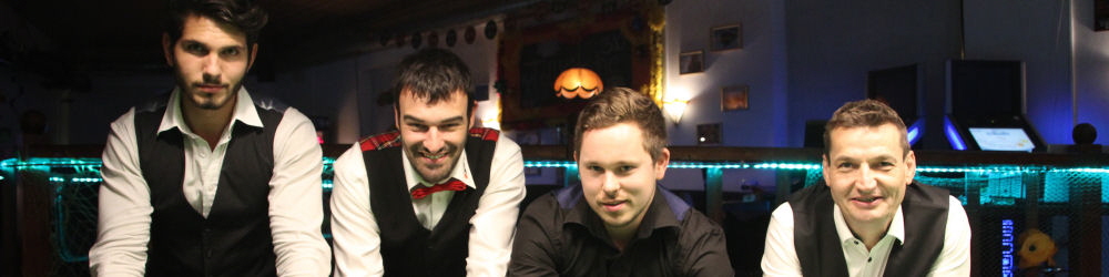 Siegerehrung PBSSC Clubmeisterschaft 2015 v.l.n.r. Erni Burtscher (2. Platz), Christoph Frhle (1. Platz), Mathias Kopf und Arno Wild (3. Platz)